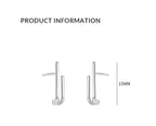 PENDRA Silver Double Layer Earrings