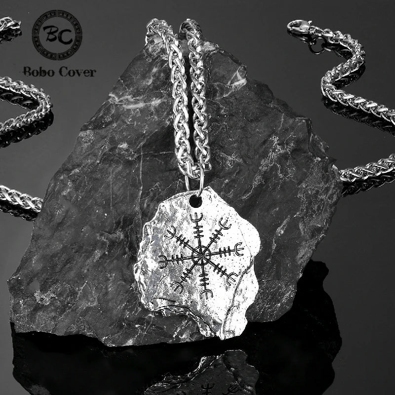 PENDRA Rune Compass Chain Necklace