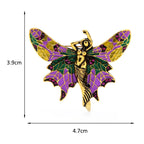 PENDRA Enamel Butterfly Fairy Brooch