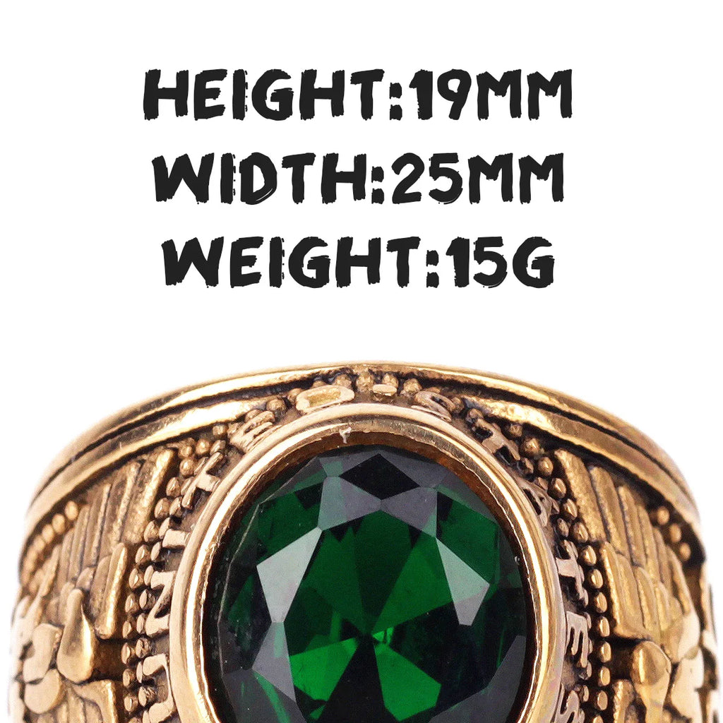PENDRA Rhinestone United States Punk Ring