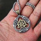 PENDRA Celtic Knot Rune Vegvisir Necklace