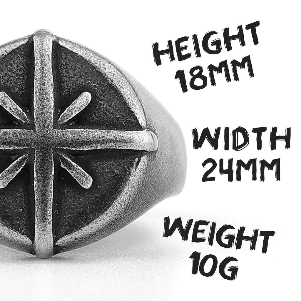 PENDRA Polaris Boyfriend Biker Steel Ring