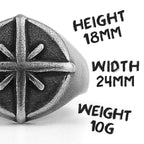 PENDRA Polaris Boyfriend Biker Steel Ring
