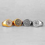 PENDRA Constellation Patron Saint Steel Ring