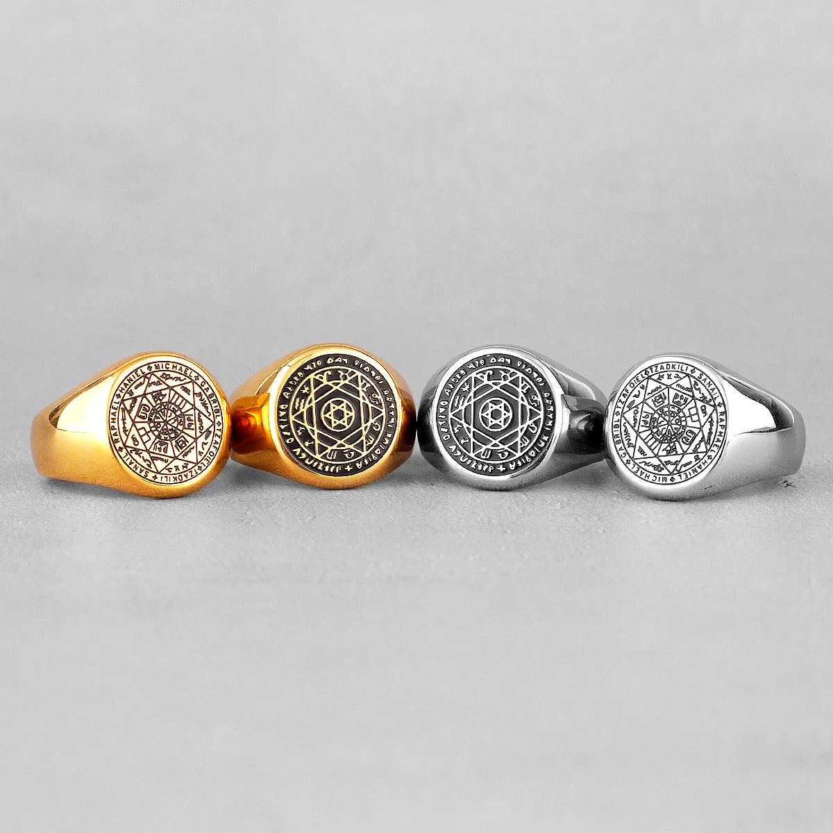 PENDRA Constellation Patron Saint Steel Ring
