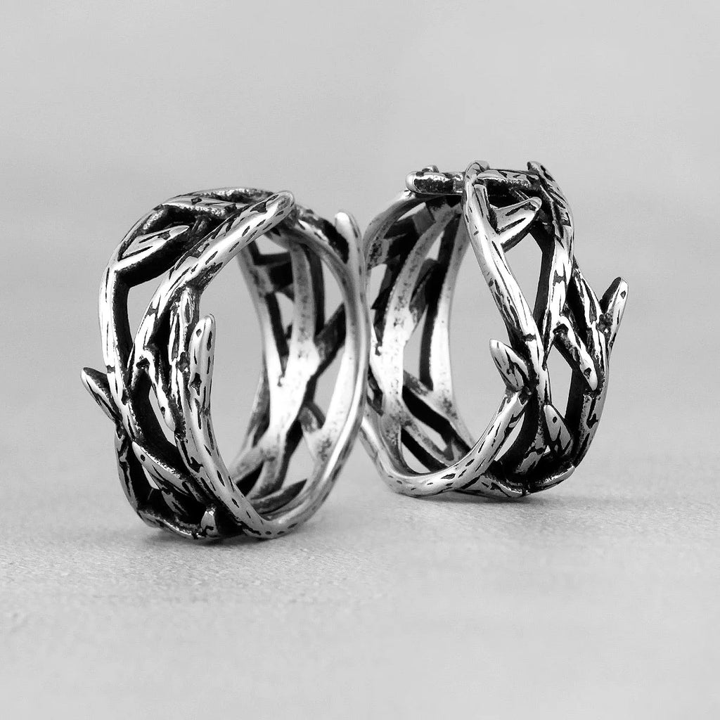 PENDRA Victory Olive Branch Ring
