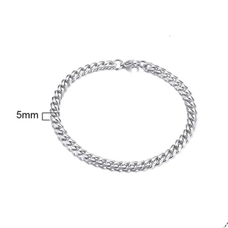 PENDRA Cuban Curb Thin Bracelet