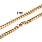 PENDRA Cuban Curb Link Chain Necklace