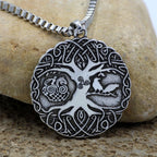 PENDRA Tree Life Norse Leather Necklace