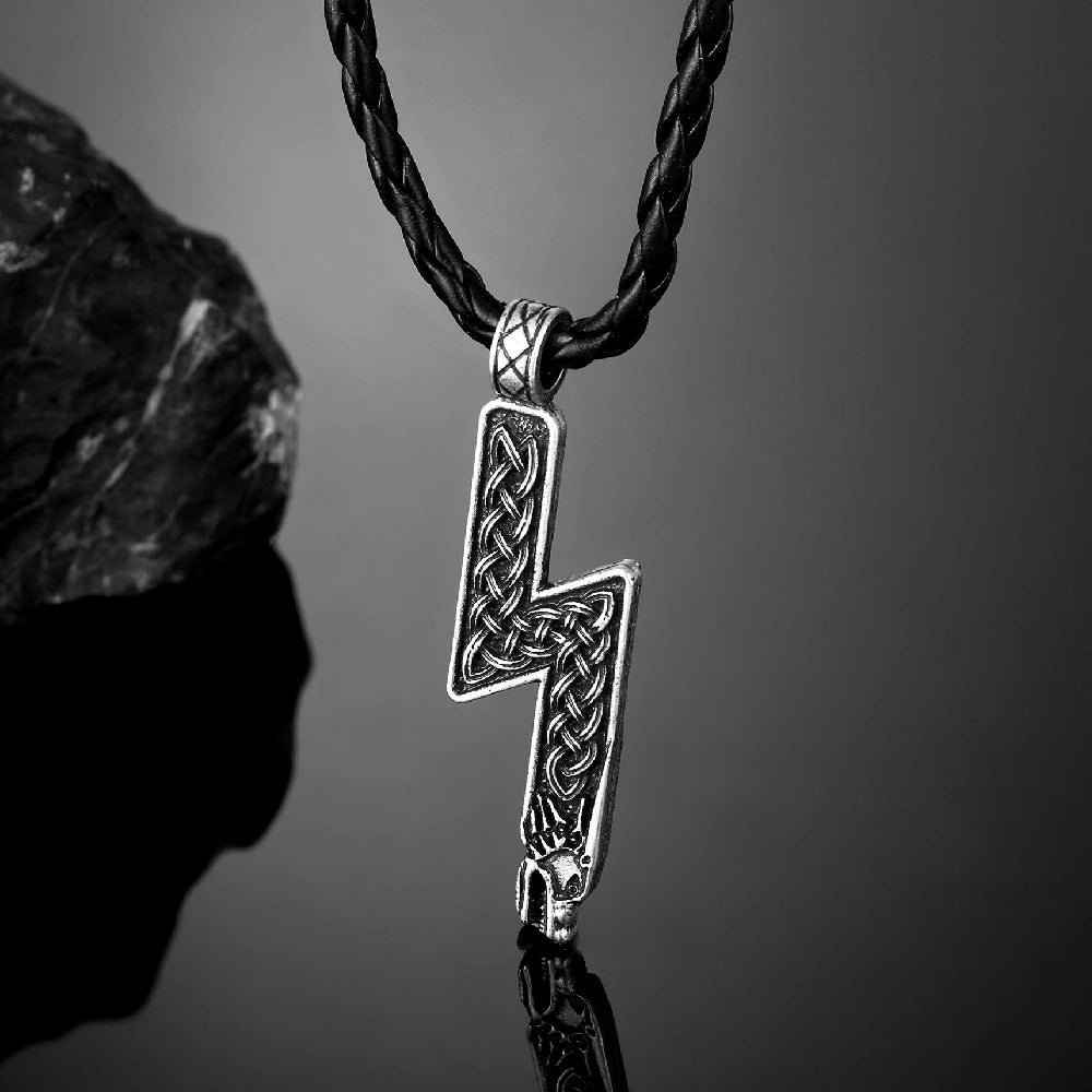 PENDRA Leather Norse Necklace
