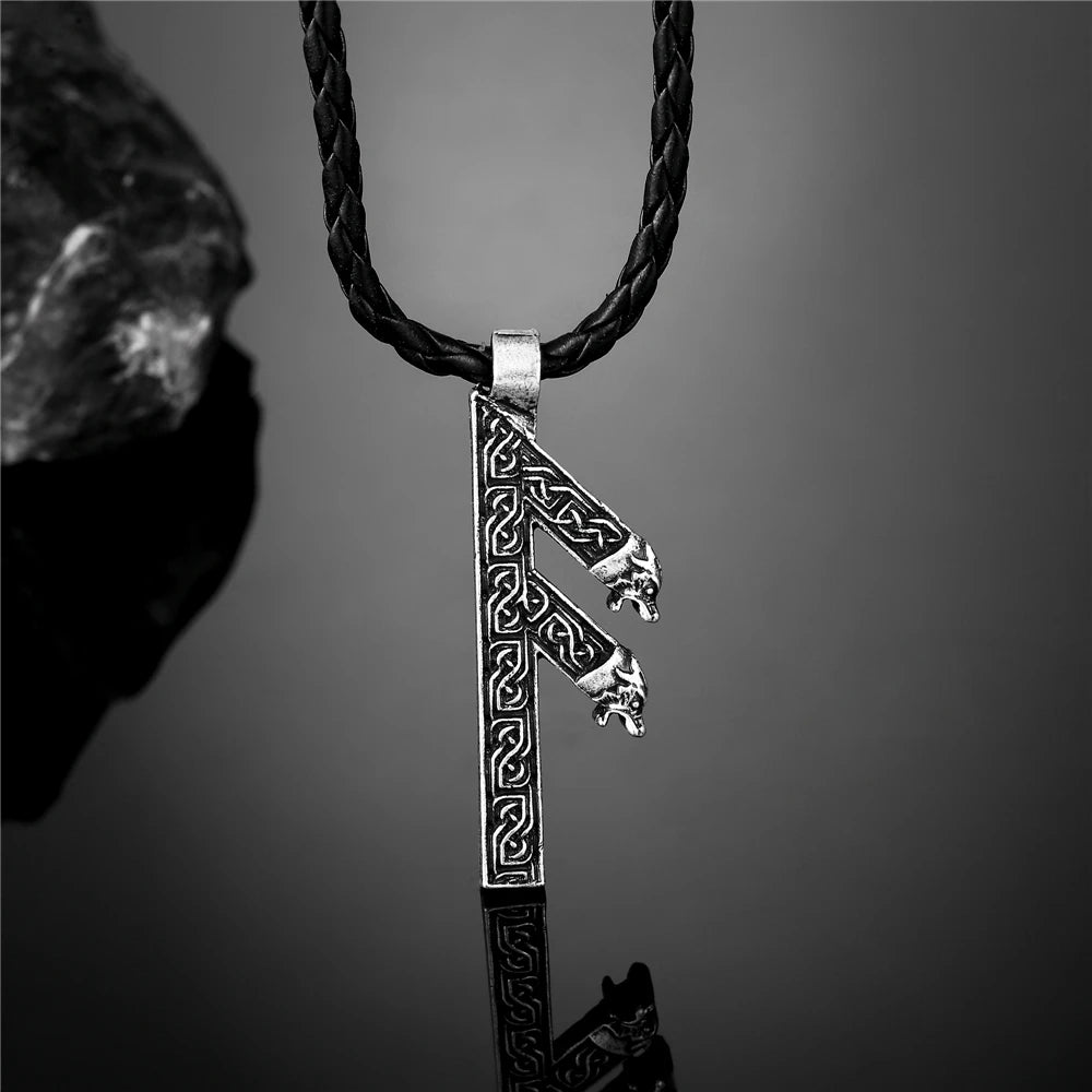 PENDRA Leather Norse Necklace