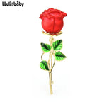 PENDRA Roselyn Classic Rose Flower Brooch