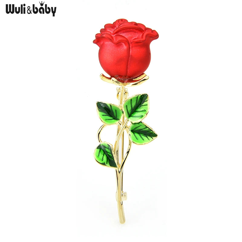 PENDRA Roselyn Classic Rose Flower Brooch