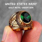PENDRA Rhinestone United States Punk Ring