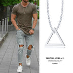 PENDRA Interlocking Triangle Pendant Necklace