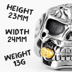 PENDRA Smoker Soldier Skull Steel Ring