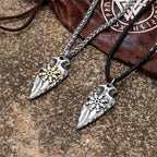 PENDRA Viking Trident Gold Necklace