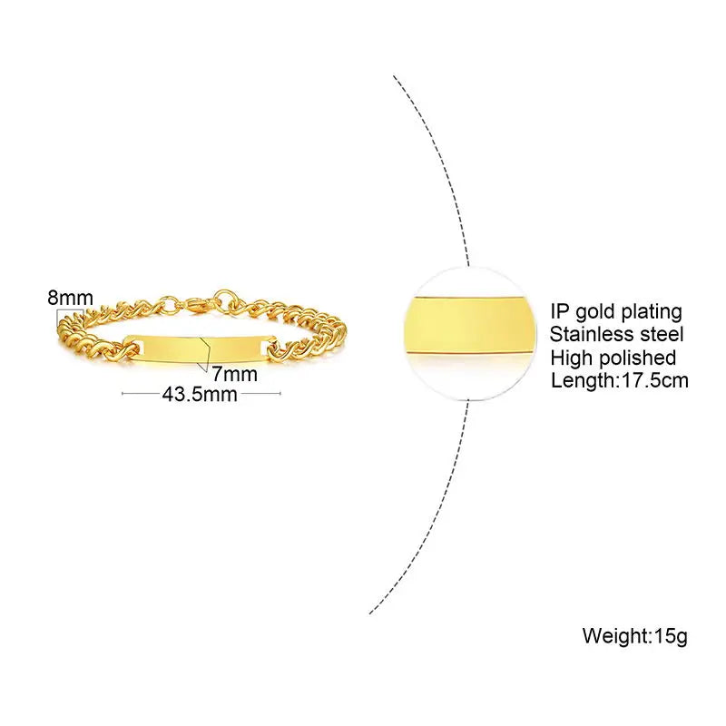 PENDRA Plate Tag Bracelet