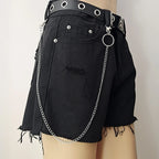 PENDRA Moonstar Rivet Waist Chain Keychain