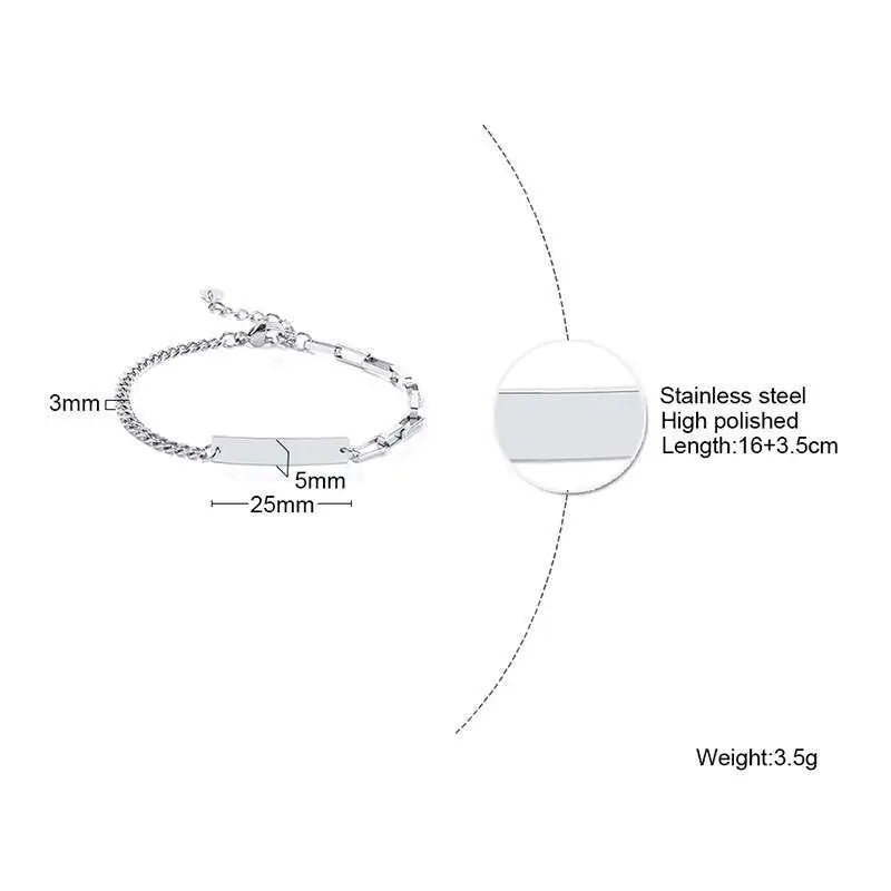 PENDRA Plate Tag Bracelet