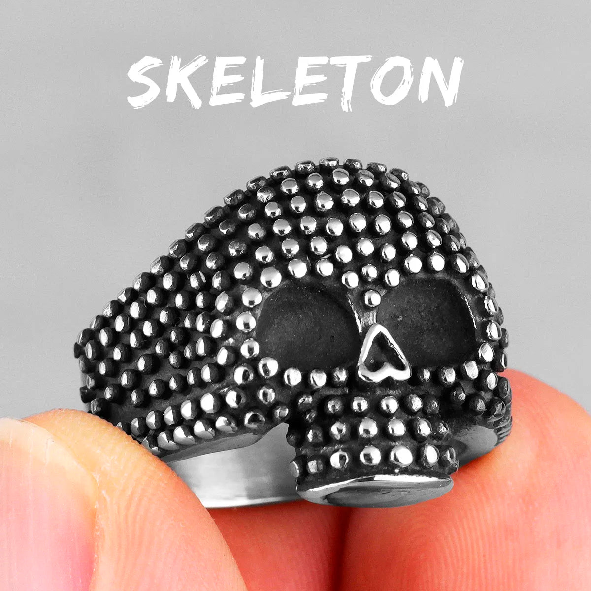 PENDRA Black Spot Geometry Ring