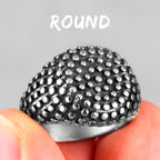 PENDRA Black Spot Geometry Ring