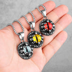 PENDRA Demon Cthulhu Eye Steel Necklace