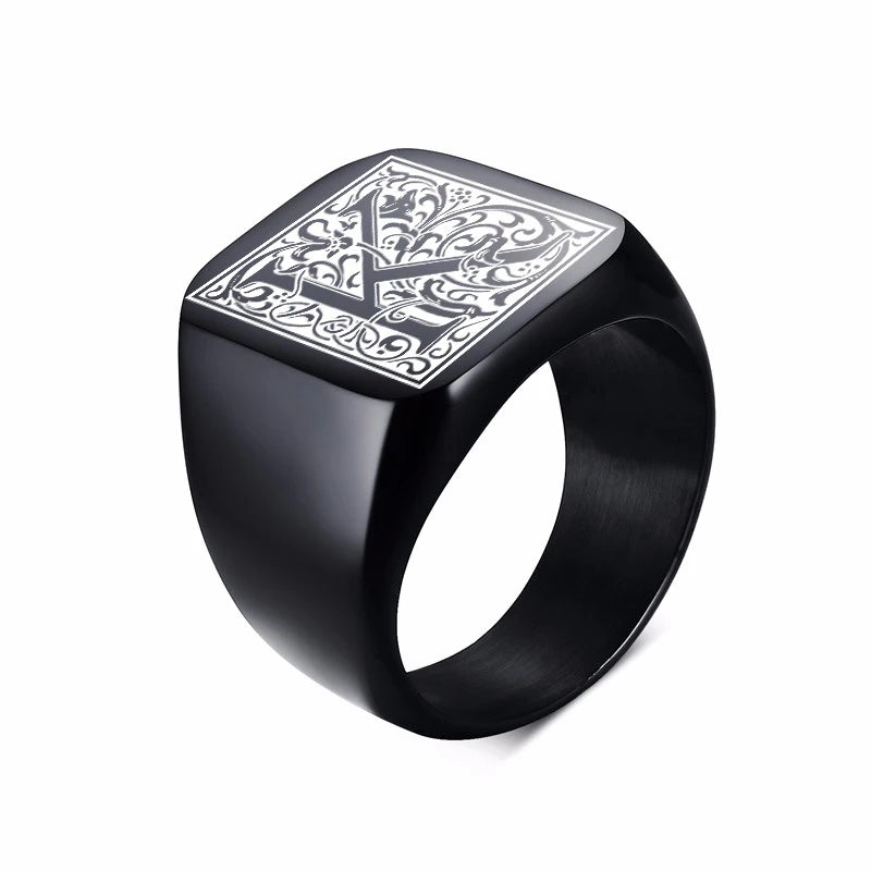 PENDRA MONOGRAM BIKER FANCY Steel Ring