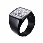 PENDRA MONOGRAM BIKER FANCY Steel Ring