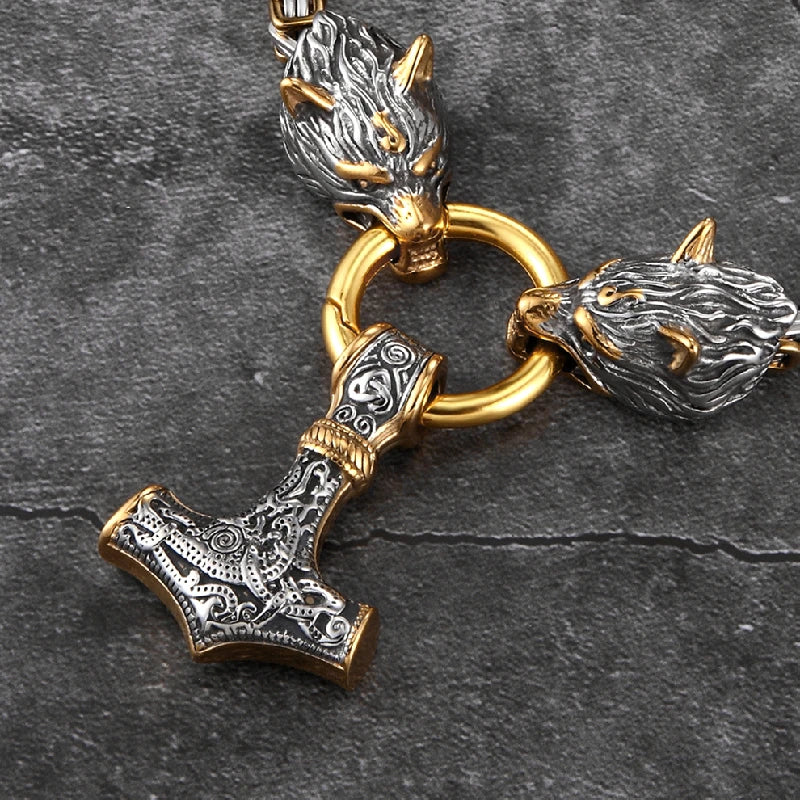 PENDRA Wolf Norse Viking Necklace