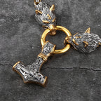 PENDRA Wolf Norse Viking Necklace