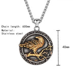 PENDRA Crow Rune Viking Necklace