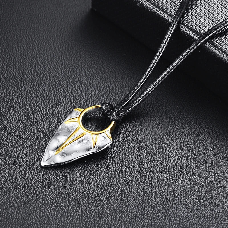 PENDRA Arrow Rope Pendant Necklace