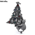 PENDRA Vintage Christmas Tree Brooch