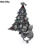 PENDRA Vintage Christmas Tree Brooch