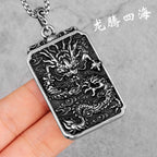 PENDRA Chinese Dragon Good Steel Necklace