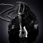 PENDRA Wolf Norse Leather Pendant
