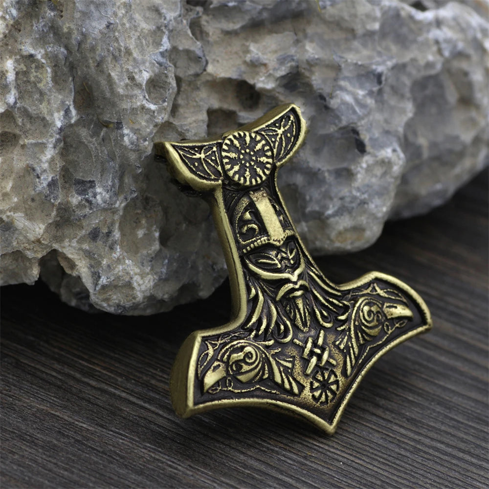 PENDRA Rune Norse Hammer Necklace