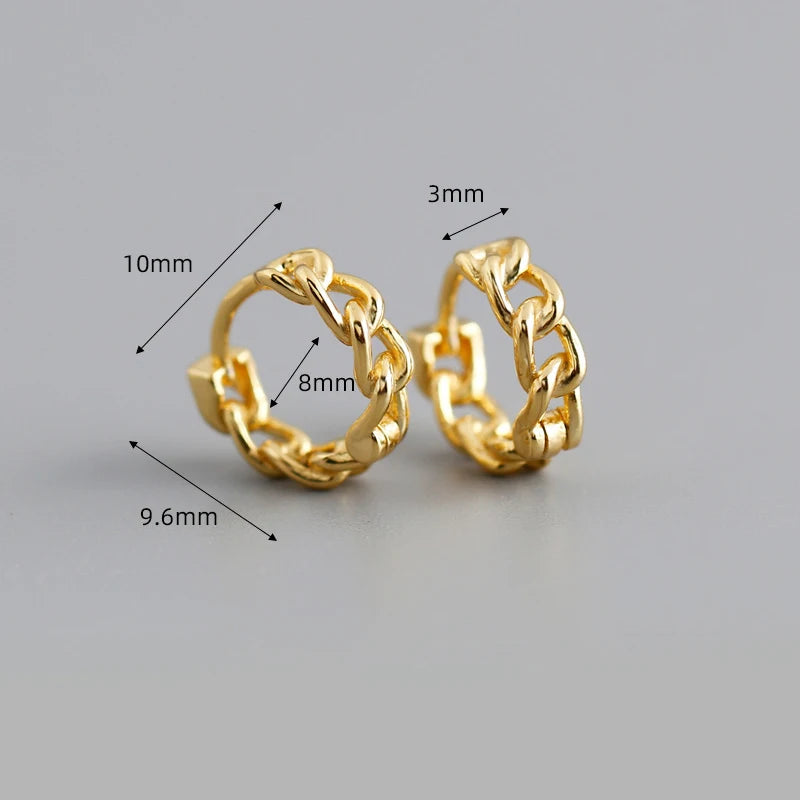 PENDRA Hoop Sterling Silver 4 Earrings