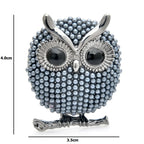 PENDRA Moon Owl Pearl Brooch
