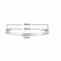 Classic Openning Bangles Bracelet for Women Men,Stainless Steel Cuff Bracelet,High Polished Bangles Gift