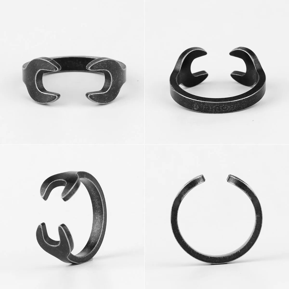 PENDRA Old Black Wrench Ring