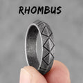 PENDRA Minimalist Stripe Boyfriend Steel Ring