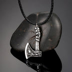 PENDRA Wolf Rune Leather Necklace