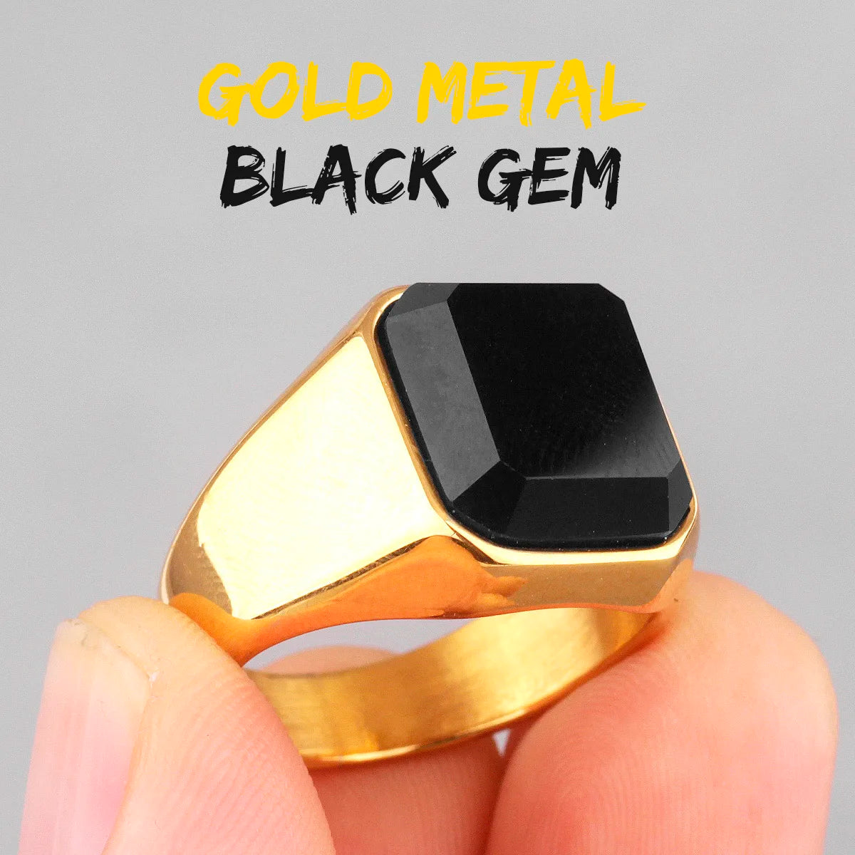 PENDRA Rhinestone Boyfriend Biker Steel Ring