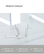 PENDRA Silver Double Layer Earrings