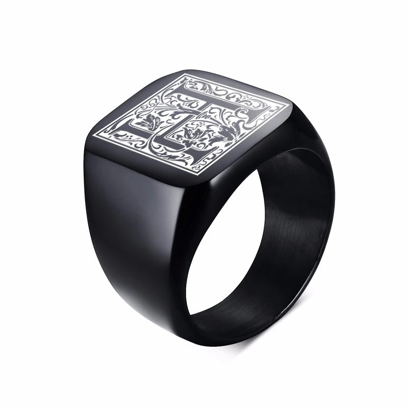 PENDRA MONOGRAM BIKER FANCY Steel Ring