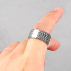 PENDRA Love Interweaving Weave Steel Ring