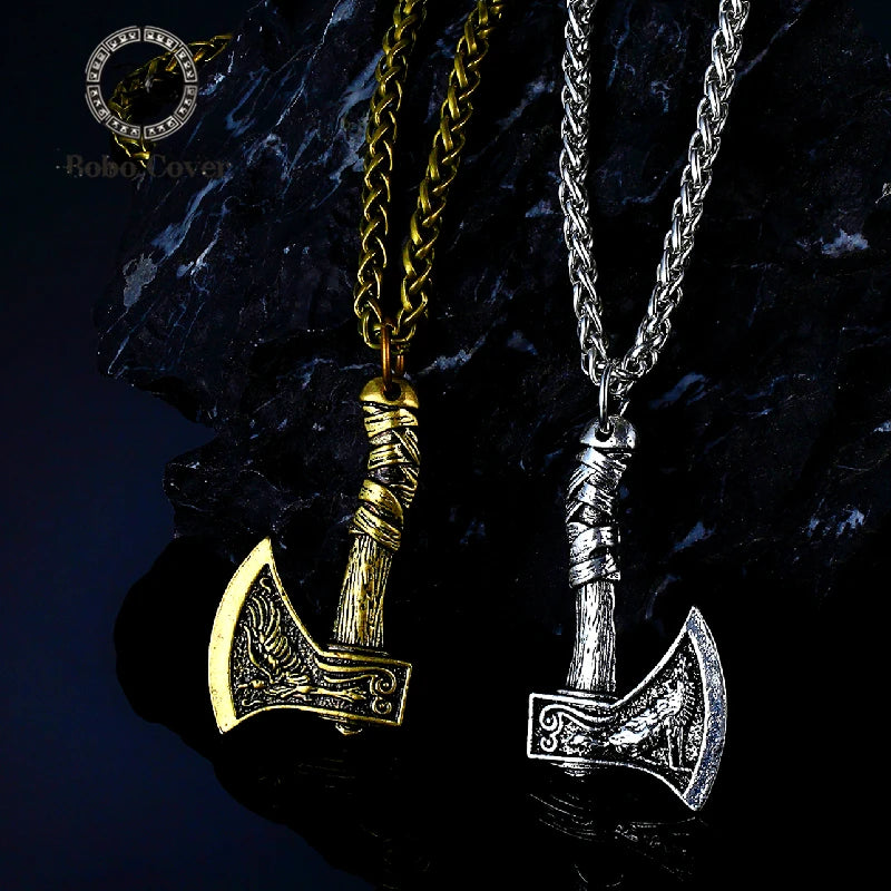 PENDRA Wolf Norse Leather Pendant