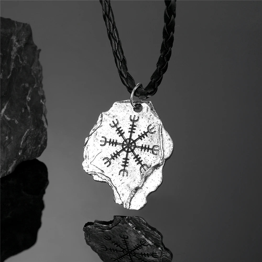 PENDRA Rune Compass Chain Necklace